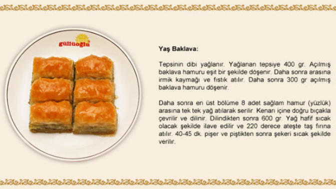 Normal baklava mı? Kuru baklava mı?