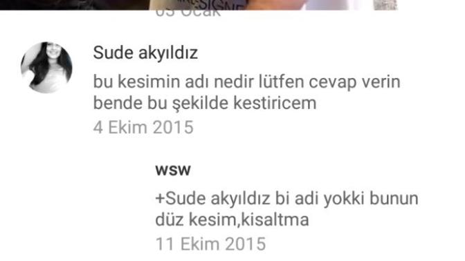 Bu şekilde saç kestiren var mi?