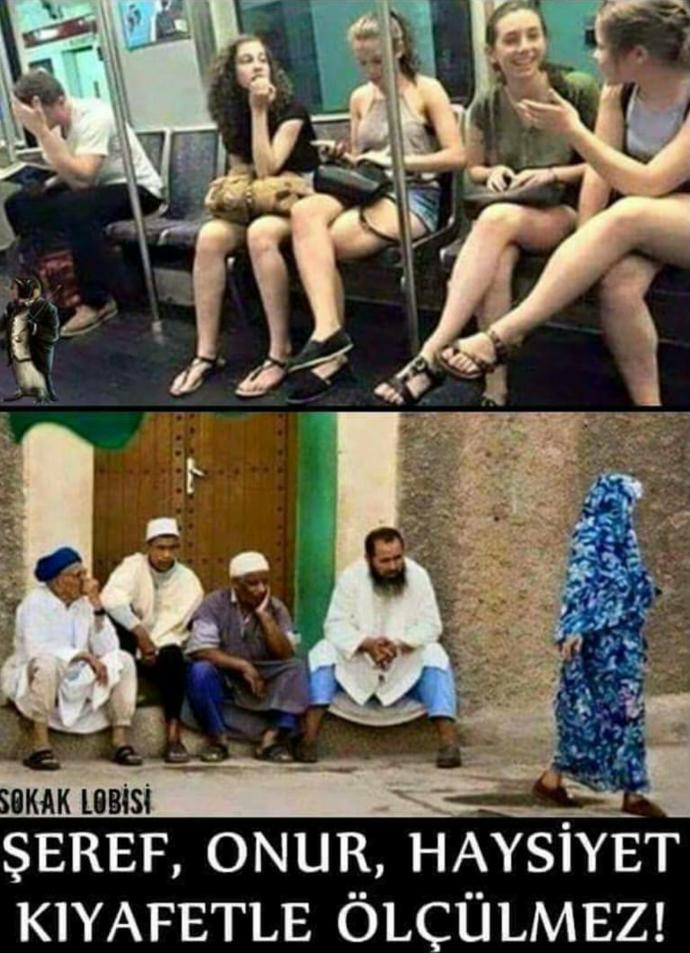 Açık seçik giyinirsen tecavüzü hak ederler dimi ?