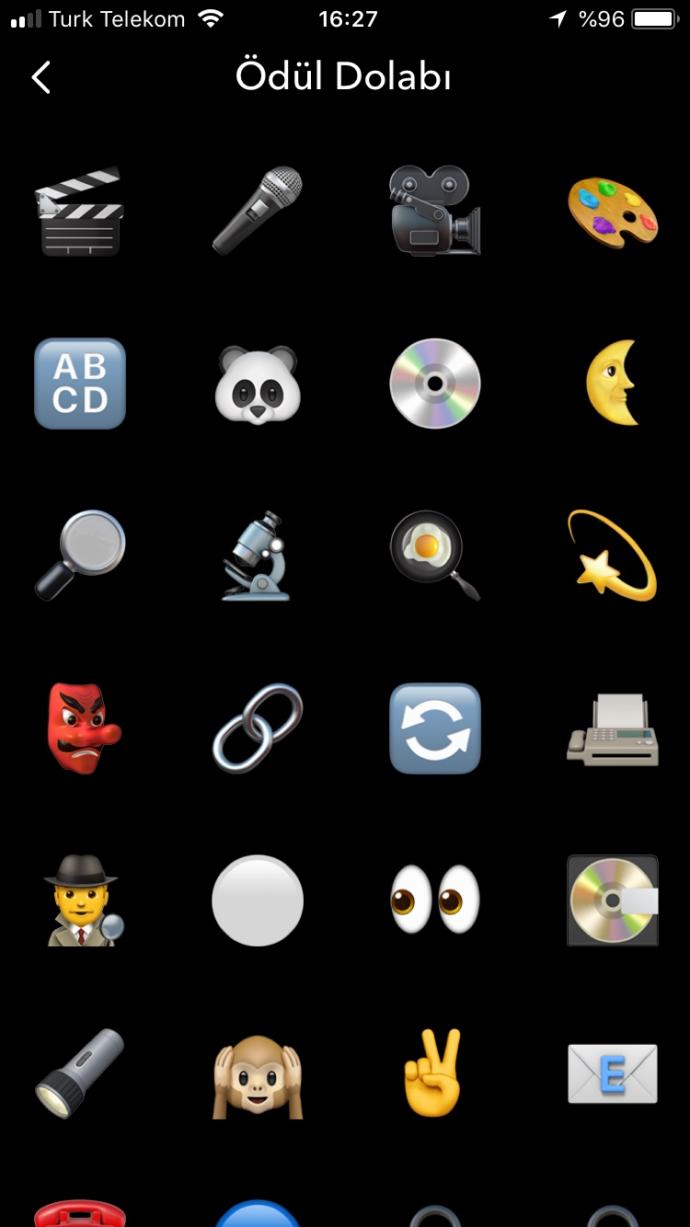 Snapchat ödül dolabı?