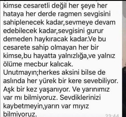 "Herşey sevgi değildir’’ diyenlere hitaben.. ?