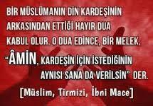 Hayırlı cumalar en güzel dua başkasına habersiz edilen dua dır. Dualarınızda adını zikrettiğiniz sevdikleriniz var mı?