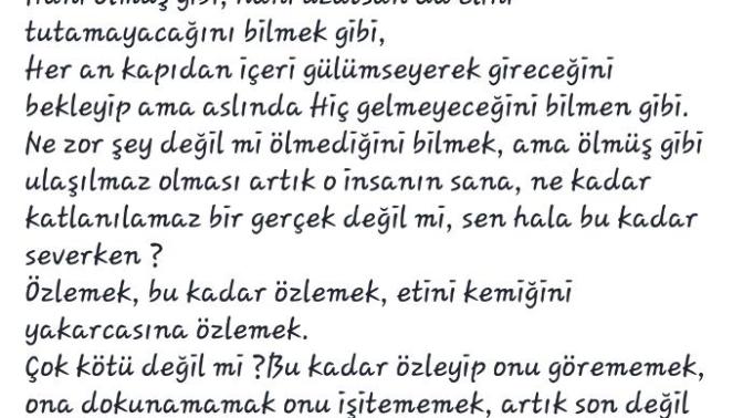 Bir insani unutmak zorunda kaldın mı hiç?