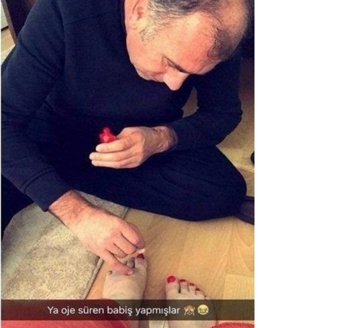 Babalar oje sürer mi ?