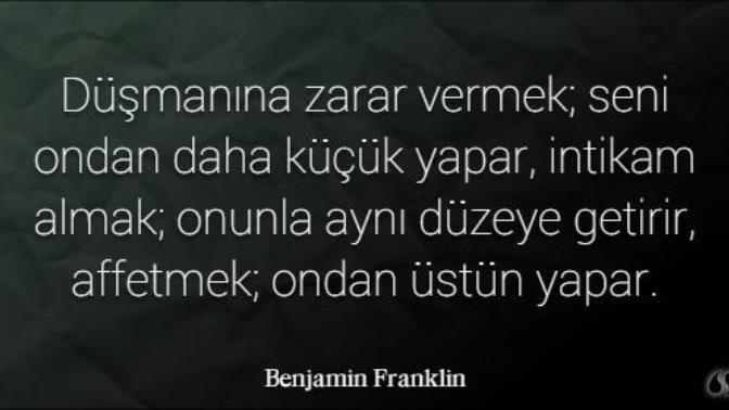 Size yapılan kötülük karşısında intikam almak ve affetmek arasında nasıl bir tercih yaparsınız?