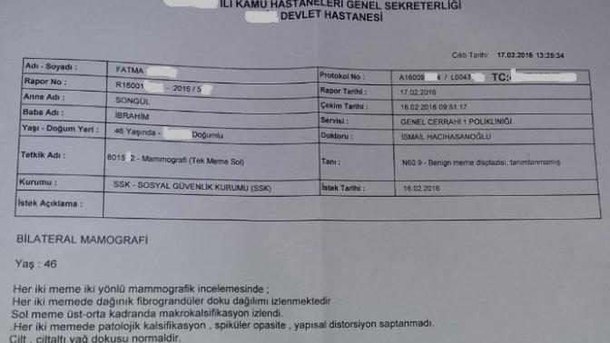 Meme ultrasonu hakkında yardım?