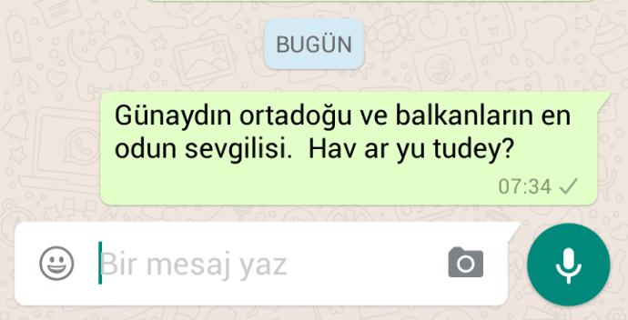 Erkek dediğin kalkar senden önce günaydın mesajı atar?