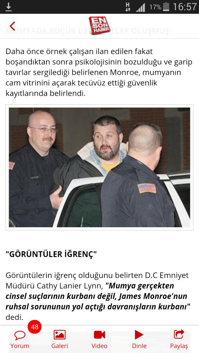 ABD'li bekçi 2 bin 500 yıllık mumyaya tecavüz etti. bu nasıl sapkinlik?