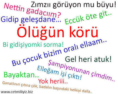 Bulunduğunuz şehre özgü şivelerden bir kaç tanesini yazar mısınız ✌?