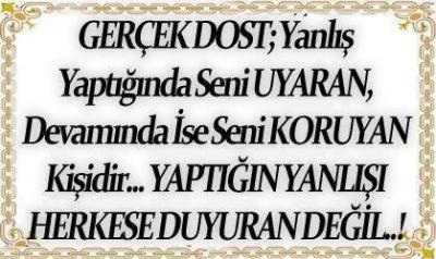 Size göre 'gerçek dost' nasıl birisidir?