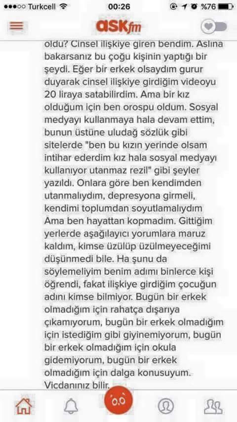 Ecem Hotoğlu öyle bir şey yazdı ki, Türkiye'de kadın olmanın nasıl bir şey olduğunun dersini çok i̇yi verdi. Büyüksün Ecem?