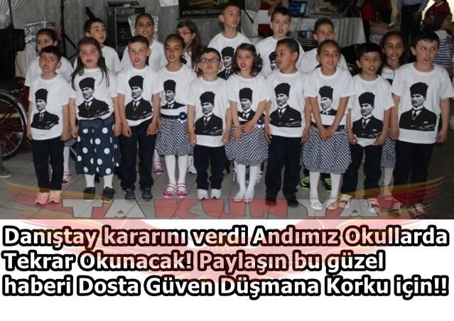 Ve Andımız okullara geri geldi ?