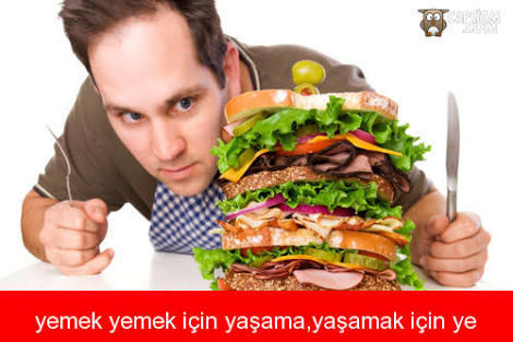 Yemek yemek senin için ne ifade ediyor?