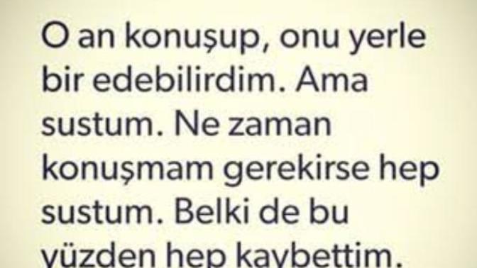 Siz haklı olduğunuz yerde susar mısınız?