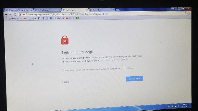 Hiç bir internet sayfasına giremiyorum?
