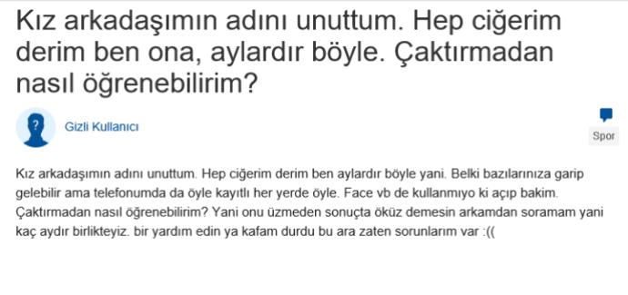 Kızlar soruyorda yok artık diyeceğimiz sorular berbat sizce 😃?