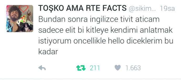 Toşko  ne deeemeeeek  ?