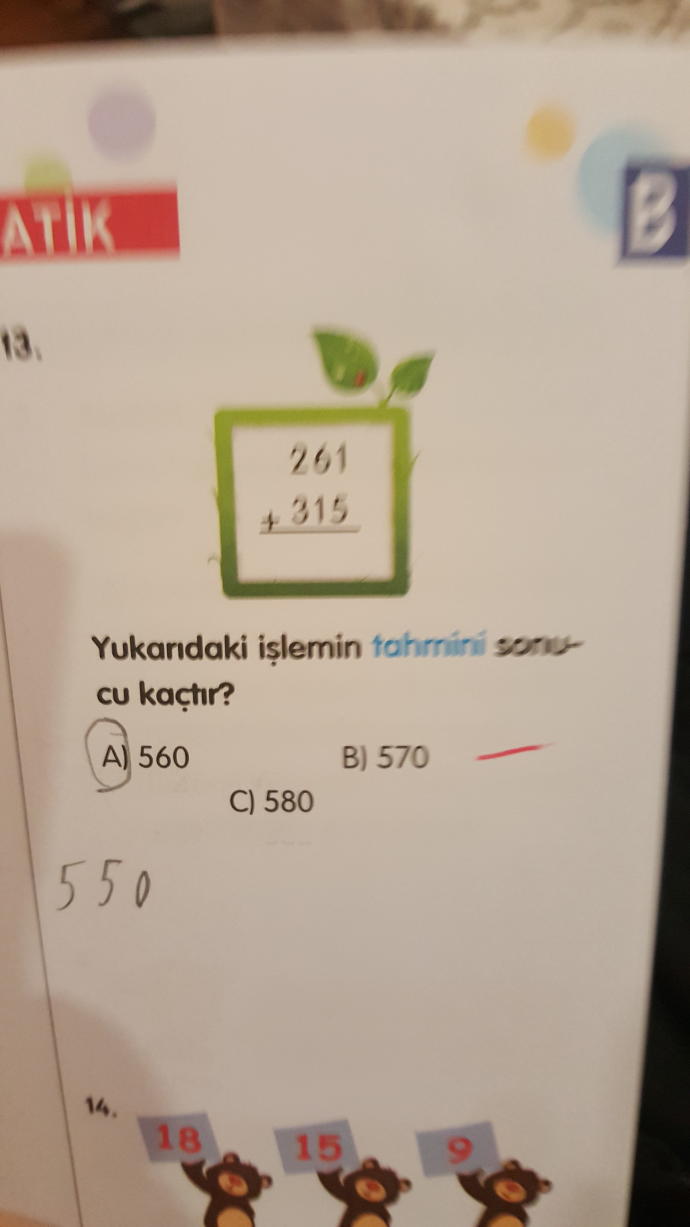 "Tahmin sonucu" ne demektir?