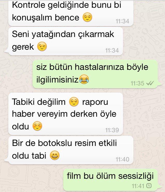 Doktorun yazdığı mesajlar bunlar ayrıca ben numaramı da vermemiştim randevuyuda annem almıştı?