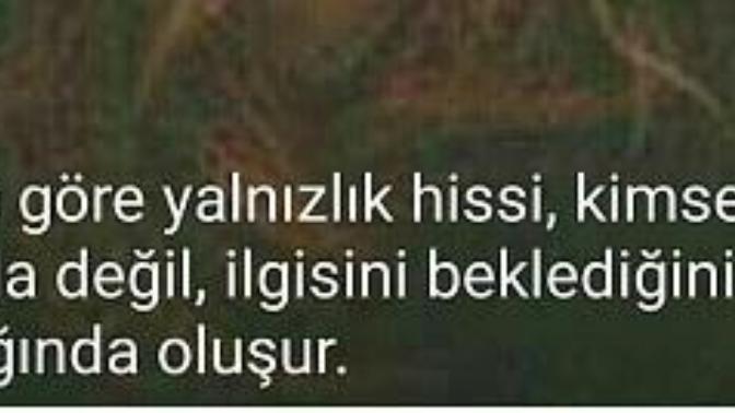 İlgi beklediğiniz kişi sizi takmazsa kendinizi yalnız hisseder misiniz?