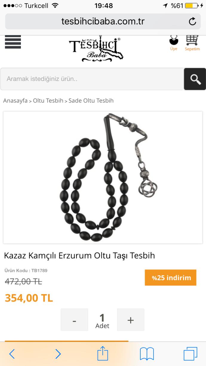 Sevgilime doğum günü hediyesi tesbih bakarmısınız?