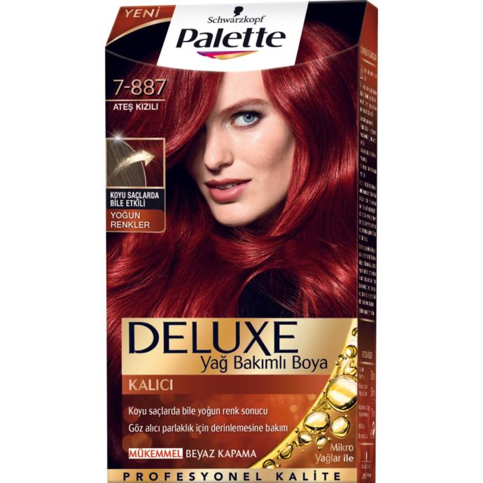 Palette Deluxe Yoğun Renkler 7-887 Ateş Kızılı