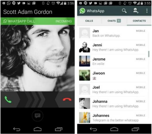 WhatsApp arama