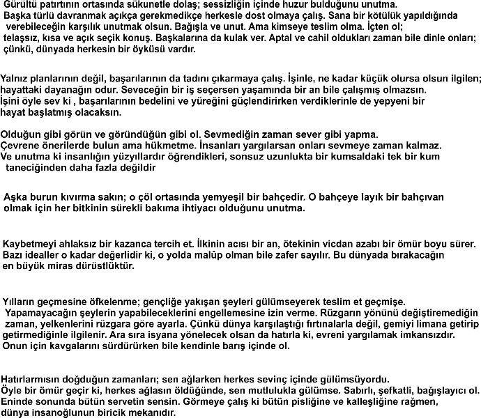 Anlayana, Anlayabilene Ve Uygulayabilene Eski Bir Tapınak Yazıtı?