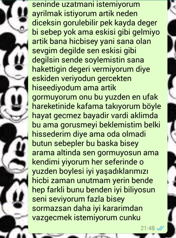 Ayrildim pismanim detayy? (Resimlii ) ?