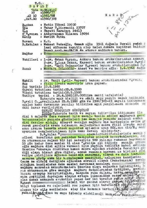 Ensar Vakfinin kurucusu  Mustafa Islamoglu da Tecavüzden 1sene hapis yatmis?Bunlara mi güvenmemiz isteniliyor?