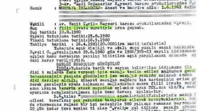 Ensar Vakfinin kurucusu Mustafa Islamoglu da Tecavüzden 1sene hapis yatmis? Bunlara mi güvenmemiz isteniliyor?