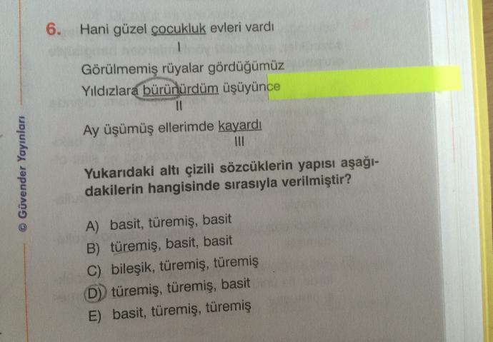 Anlaşılır bir şekilde açıklar mısınız (sözcükte yapı)?