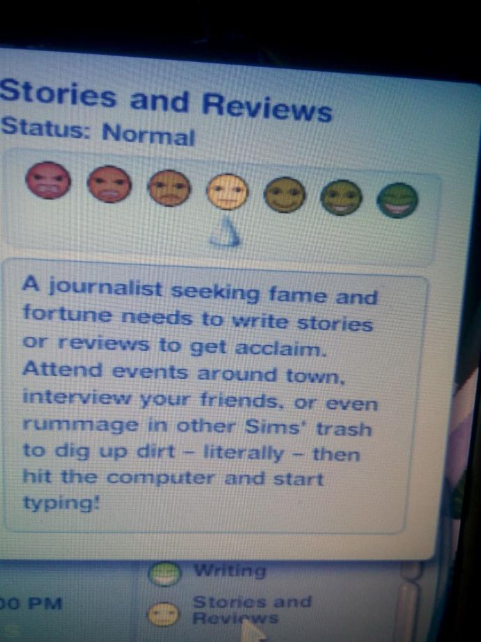 The sims 3 Gazetecilik?
