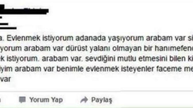 Arabam var evlenmek istiyorum çok mu?