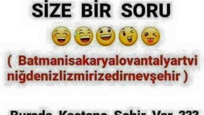 Resimde kaç tane şehir var :D?