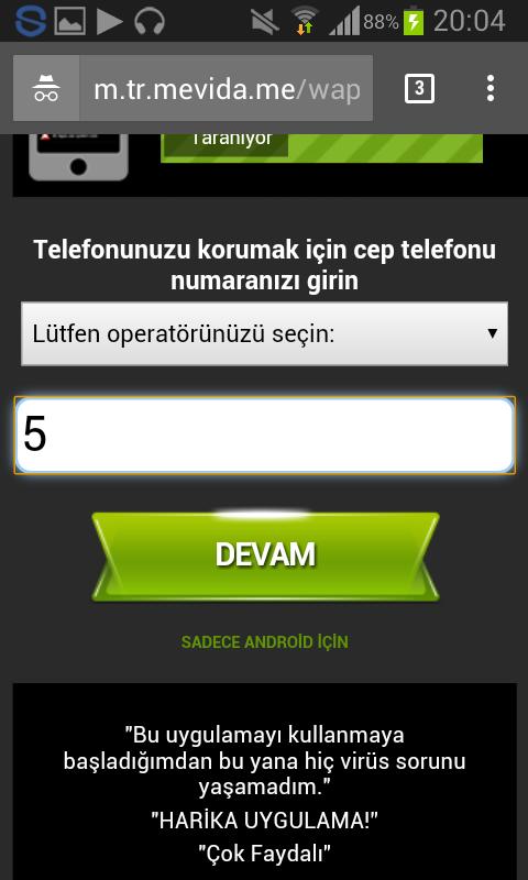 Arkadaşlar telefona virüs kapti galiba bir bakar misiniz lütfenn?