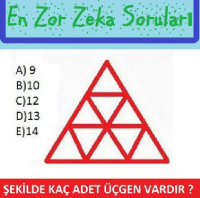 Şekilde kaç tane üçgen var :D :D :D ?