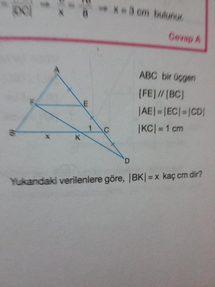 Ya matematikten anlayan yok mu? Yapamadım. Üçgenlerde Benzerlik. Cok onemli benim icin. Lutfen yardimci olun.. 😣?