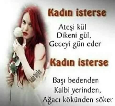 Bir kadın isterse neler yapar sizce?