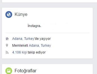 Facebook hesabımda temel bilgiler gözükmüyor +1 ?