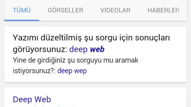 Deep wep nedir? Googleden normal deep wepe girdiniz mi hiç?