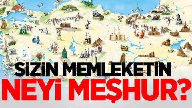 Sizin memleketin neyi meşhur?