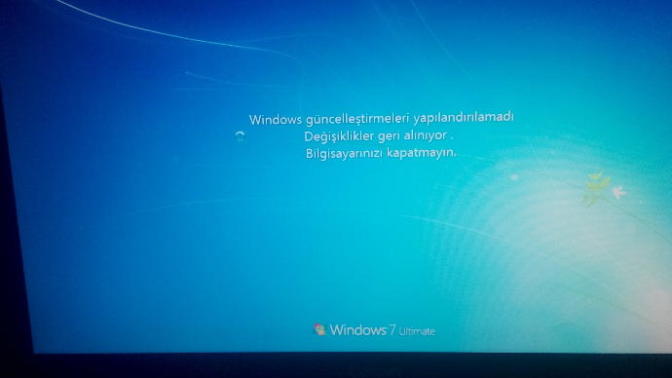 Win7 ultimate açılmıyor?