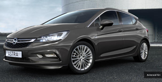 2016 model Opel Astra K araçta Kırmızı Renk mi Astroid Gri mi sizce?