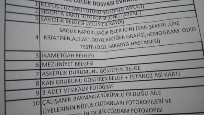 İşe giriş te istenen belgeler arasinda sağlık raporu (Ağır işler için) yazıyor bu ne anlama geliyor?