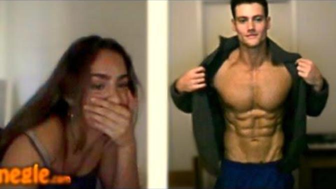 Omegle'da kaslı erkek gören kadınların tepkileri nasıl?