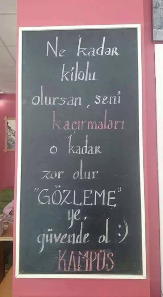 Gözleme ye, güvende ol. Slogan nasıl?? 
