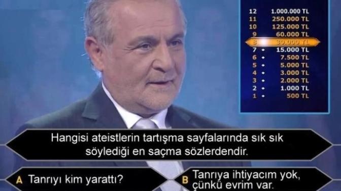 Hangisi ateistlerin tartışma sayfalarında söylediği en saçma sözdür?