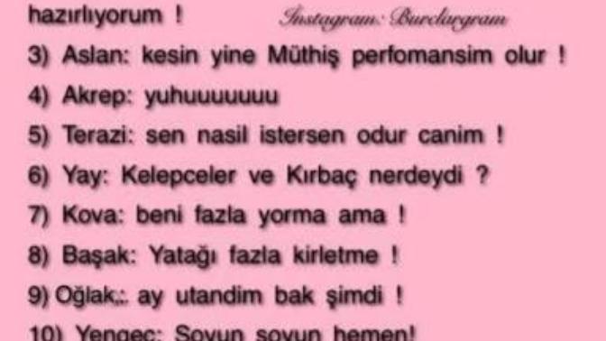 Seks öncesi burçlar. Sizin burcunuz ne?