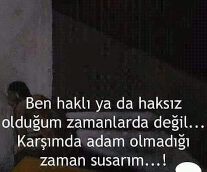 Bazen susmak herşeye cevap mıdır?